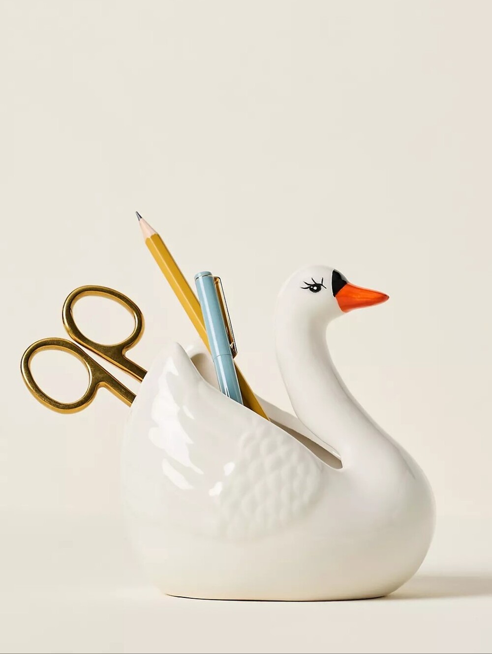Anthropologie Swan Pen Cup
